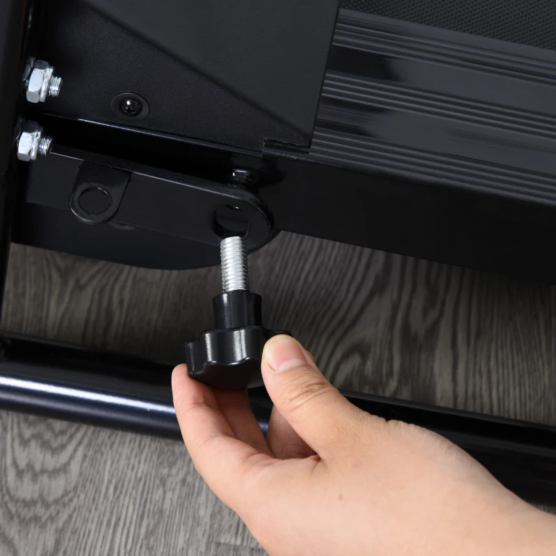 HOMCOM Tapis de course électrique pliable programmable 123 x 62 x 117 cm noir