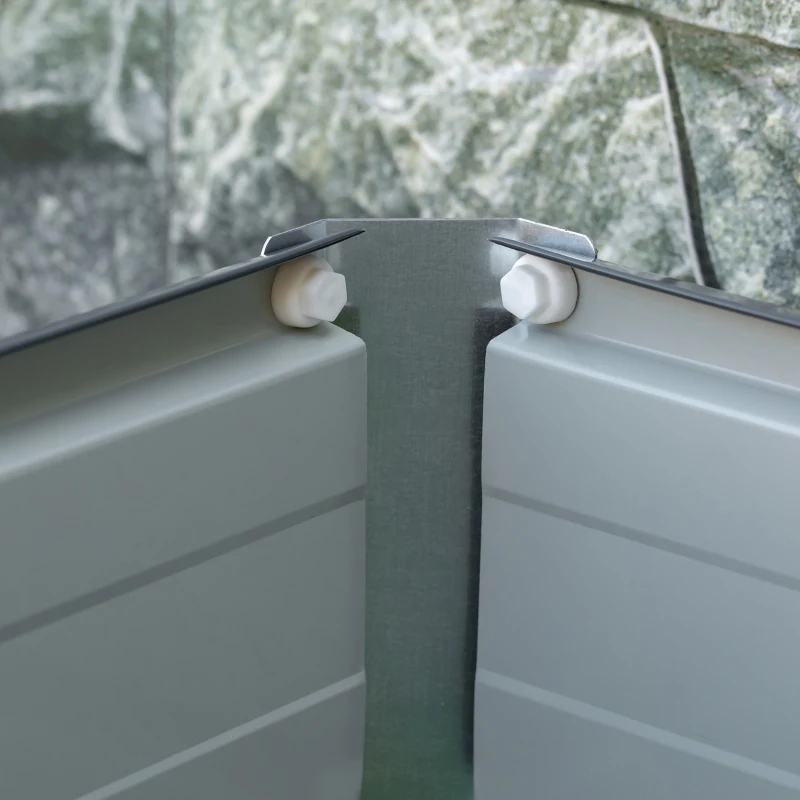 Outsunny verhoogd bed 125cm x 47cm x 40cm