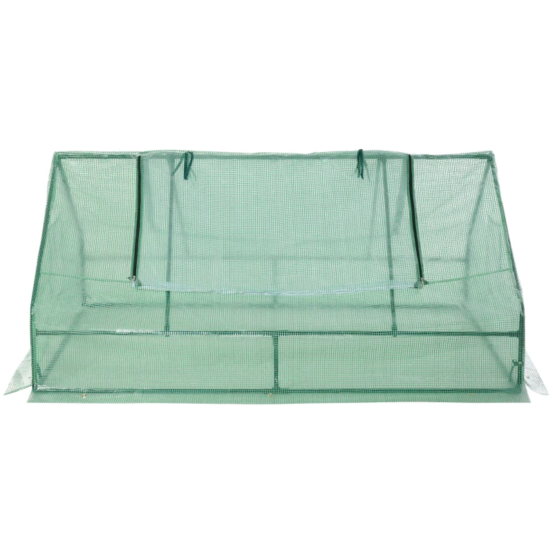 Outsunny 1.8 x 1.4M  Mini Greenhouse Portable Flower Planter for Garden Backyard w/ Zipper