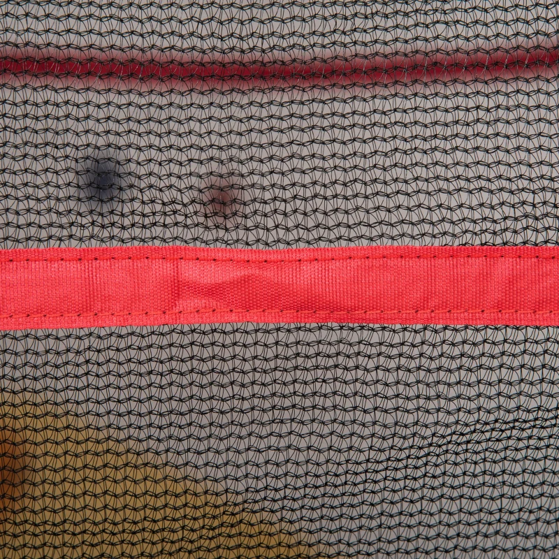 HOMCOM Trampolim para Crianças acima de 3 Anos Cama Elástica Infantil com Rede de Segurança e Estrutura de Aço para Interiores e Exteriores Carga 45kg 163x163x163 cm Vermelho