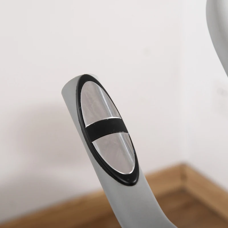 HOMCOM Bicicleta Estática com Volante de Inércia de 8 kg Bicicleta Estática com Assento e Guiador Ajustáveis em Altura Tela LCD Pulsômetro e Rodas para Casa 125x50x98-107cm Branco