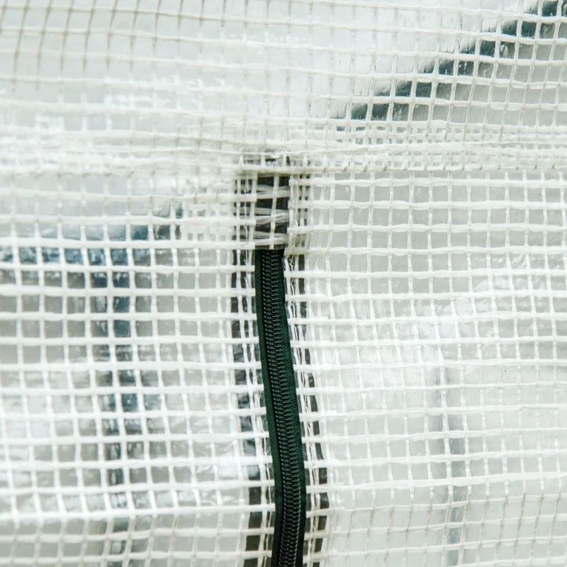 Outsunny 200x77x170cm Walk-in Garden Greenhouse Patio Hot House with Durable Steel Frame Outdoor Tomato Plant House