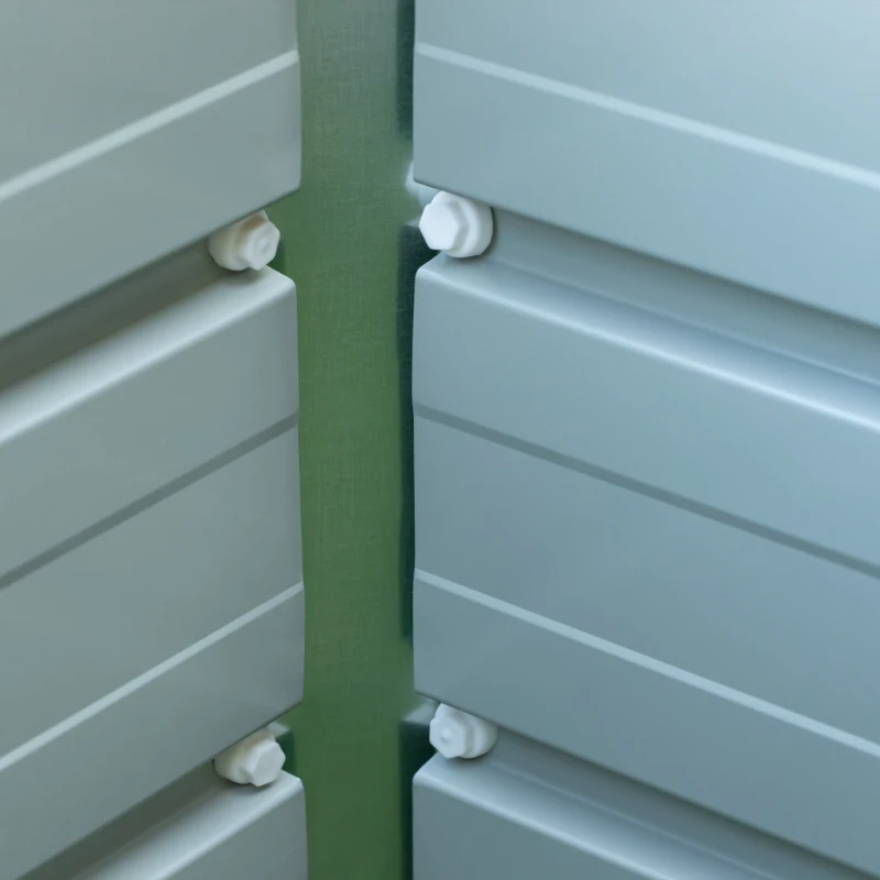 Outsunny Caixa de Plantio de Aço com Luvas Caixa de Plantio Retangular para Cultivos de Plantas Flores para Terraço Jardim Exterior  125x47x40cm Verde