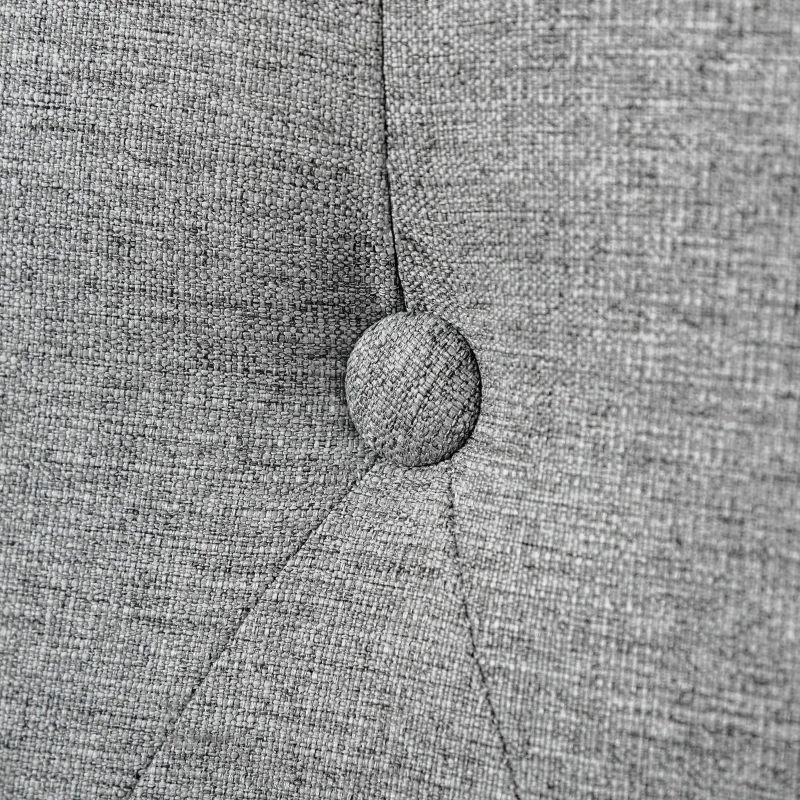 HOMCOM Cabeceira de Cama 160cm Cabeceira de Cama Estofada em Linho e Acolchoada 2 Formas de Uso Vertical ou Montado na Parede 160x7x120cm Cinza