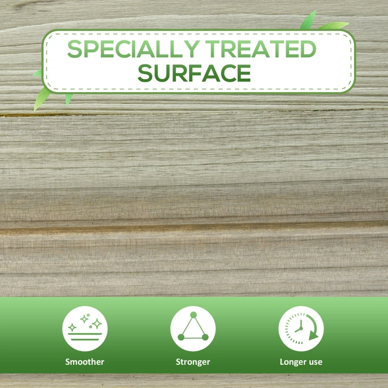 Outsunny Garden Wooden Planters， Raised Garden Bed with Legs and Storage Shelf Elevated Wooden Planter Box