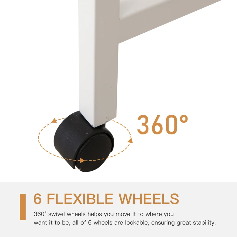 HOMCOM Foldable Computer Desk Multi-use Laptop Desk Writing Table, Portable Space Saving Compact Desk Folding Stroage Table