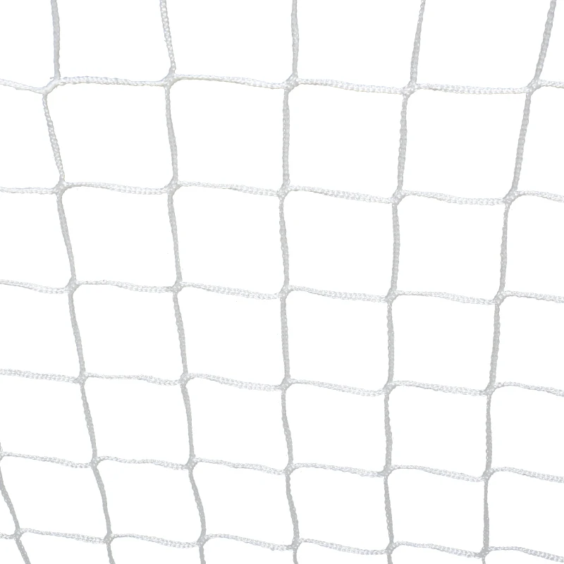 HOMCOM Set of 2 Foldable Soccer Goal with All Weather Tetrolon Net for Football Practice Kids Youth Outdoor Sport