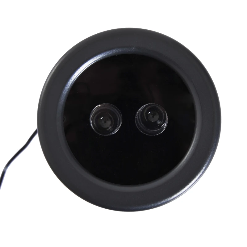 HOMCOM Proiettore per Natale per Interno Esterno Giardino Impermeabile Decorazione Feste Party in ABS Nero