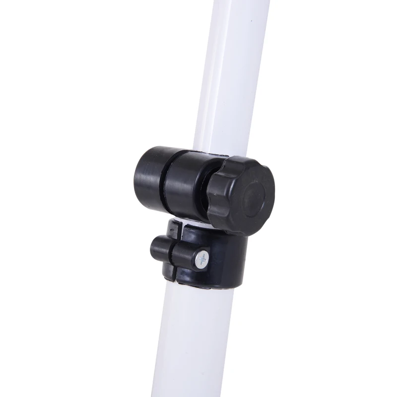 Vinsetto Tavolino Pieghevole Multifunzionale Altezza Regolabile con divisorio incorporato in MDF Classe E1 con Telaio Metallico Max:20kg 80x40x45-65cm