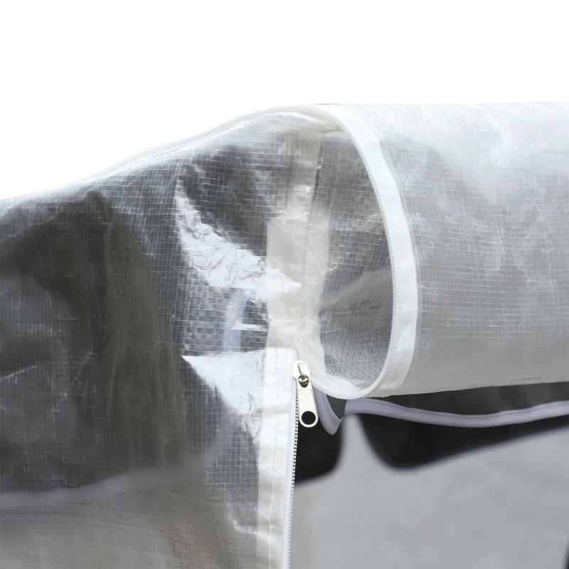 Outsunny Copertura per Mobili da Giardino Impermeabile Anti UV con Fissaggio e Cerniera Poliestere 135x113cm