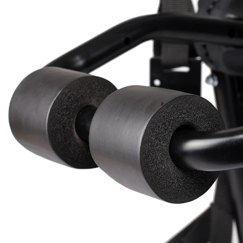 HOMCOM Portabici Posteriore per Auto Portata 3 Bici Pieghevole con 6 Corde Acciaio Portata 40kg