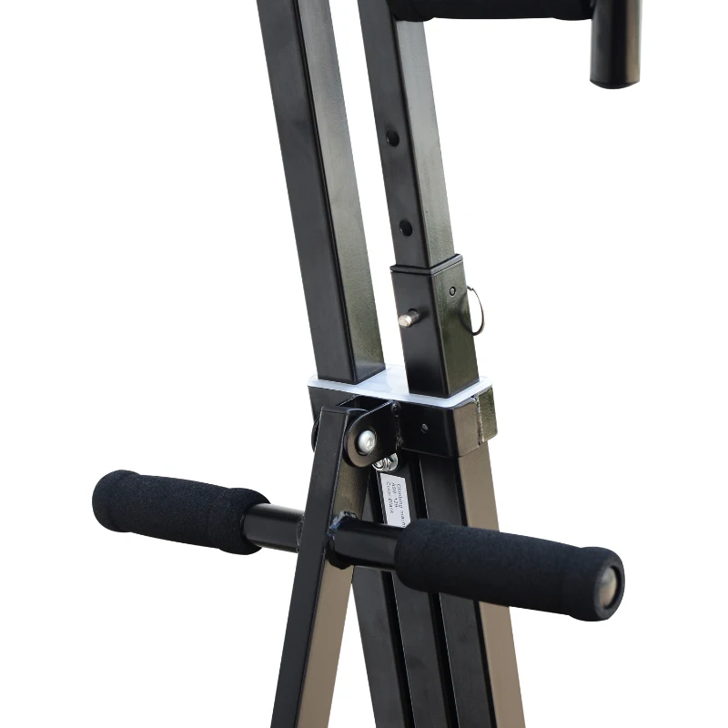 HOMCOM Vertical Climber Climbing Machine Allenamento Arrampicata Pieghevole in Acciaio 66 x 102 x 221cm Nero