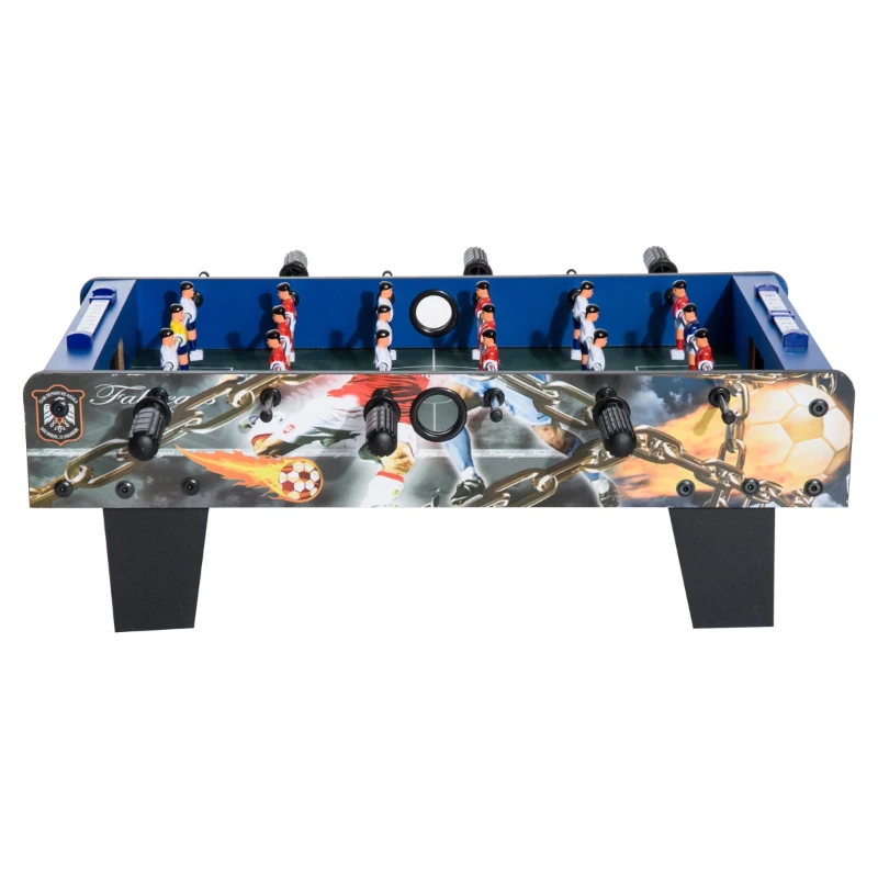 HOMCOM Mini Calcio Balilla per Bambini in Legno MDF 69x37x24cm
