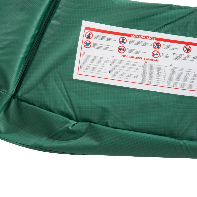 Homcom Copertura di protezione per trampolino elastico, Verde, Ø305cm