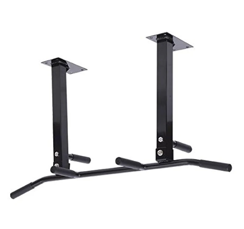 Homcom – Chin Up Bar Barra per Trazioni Esercizi da Soffitto Palestra Fitness