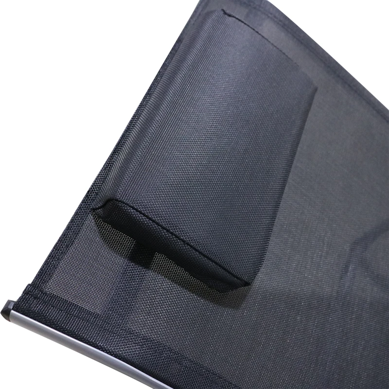 Outsunny Sdraio Chaise Longue Pieghevole da Giardino Acciaio e Textilene 172x62x66cm Nero