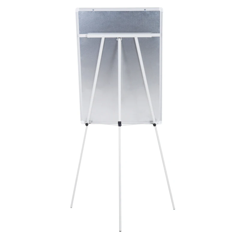 Vinsetto Lavagna Magnetica Cavalletto a Treppiede Altezza Regolabile Cornice in Alluminio con 3 Magnetini e Cancellino 76.5 × 57 × 111.5-167cm