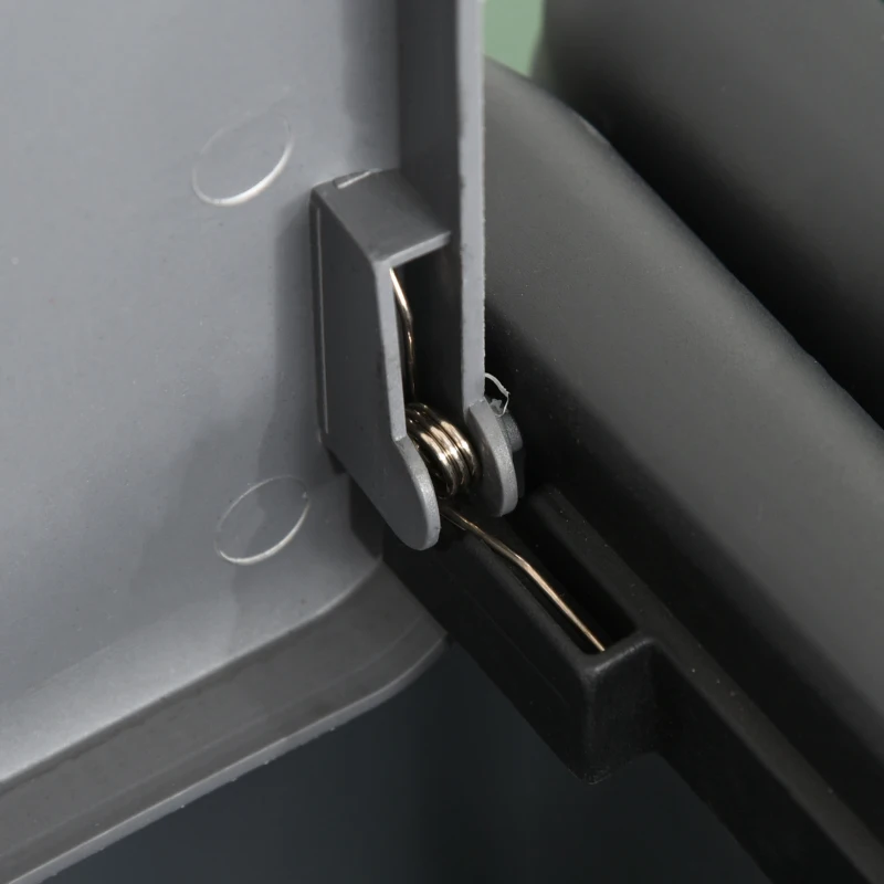 HOMCOM Pattumiera Differenziata con 4 Bidoni Multicolore e Base con Ruote, Capacità Totale 100L, Plastica, 50x37.5x90cm