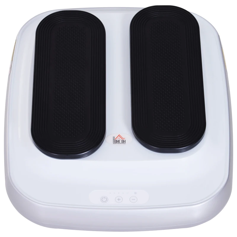 HOMCOM Pedana Vibrante Elettrica 5 Velocità Regolabile con Telecomando per Gambe da Casa in Acciaio e ABS 46 x 40.5 x 13.5 cm Nero