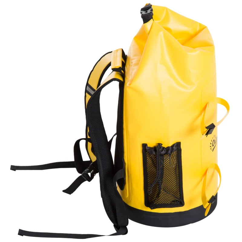 Outsunny Borsa Zaino Impermeabile Multifunzionale Ideale per Outdoor, Giallo, 30L