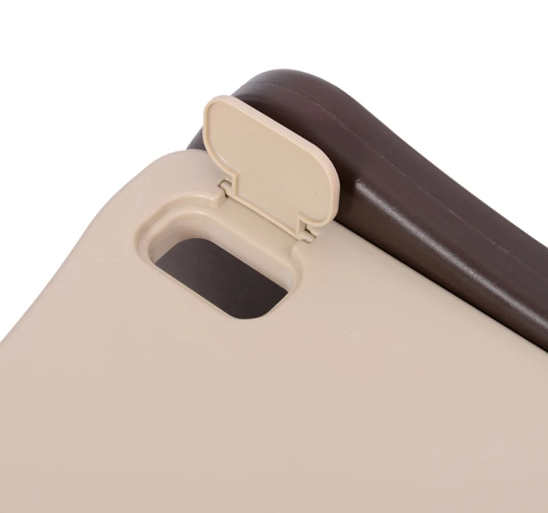 Outsunny - Seggiolone per Bimbi Multifunzione 3 in 1 Tavolino Sedia da Dondolo Caffè 59 x 59 x 103 cm