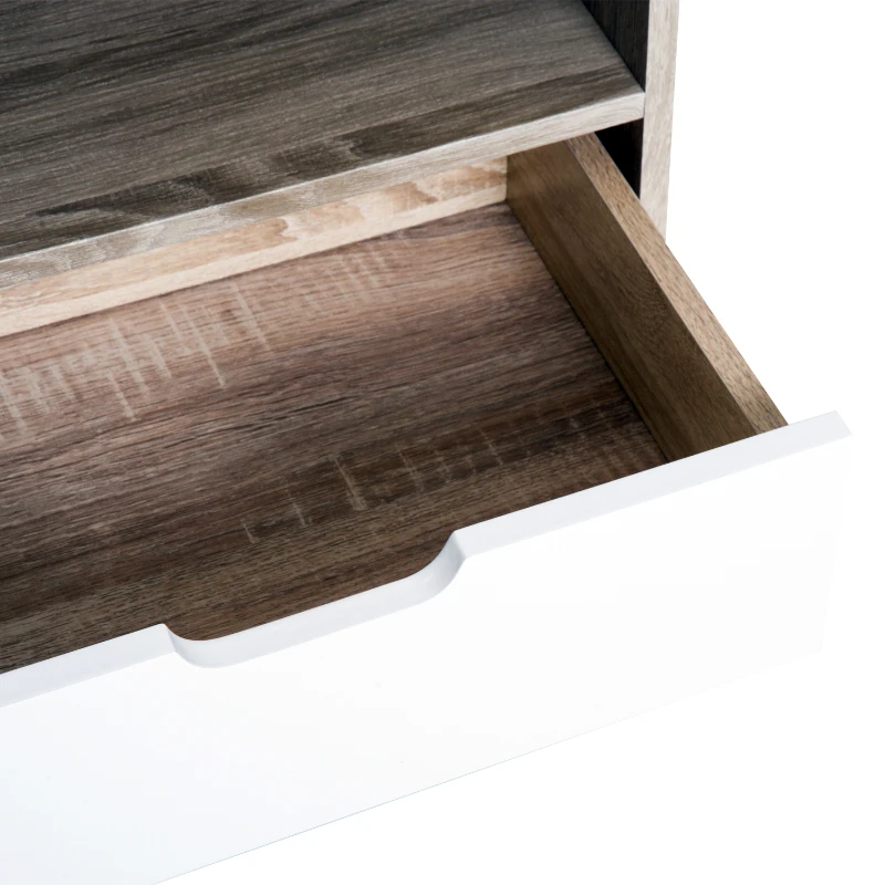 HOMCOM Comodino di Design Moderno Camera da Letto Legno 50 × 40 × 47cm