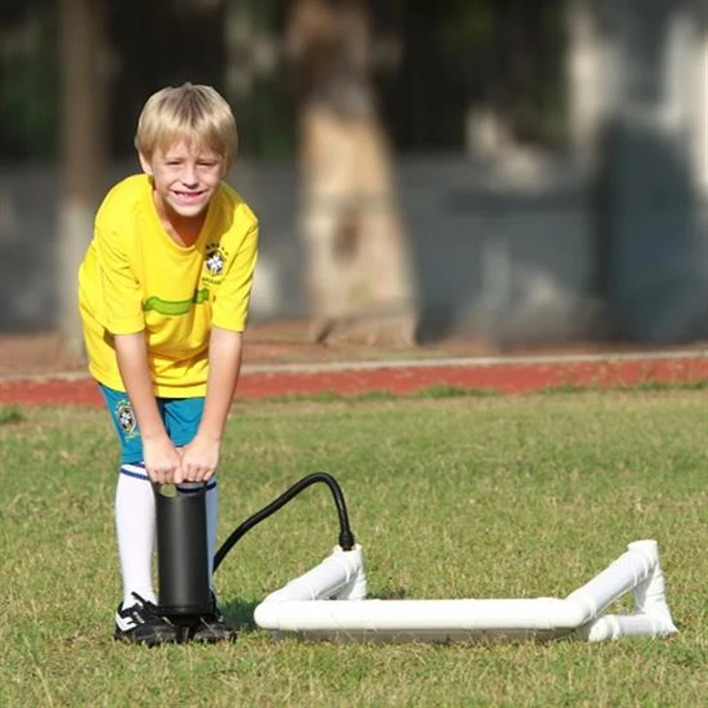 Outsunny - Mini porta da calcio gonfiabile per bambini rete di calcio da giardino L