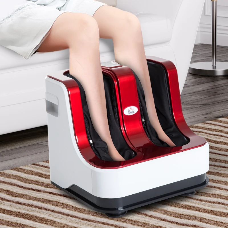 HOMCOM Massaggiatore Piedi Elettrico Massaggio Shiatsu a Rullo con 3 Programmi