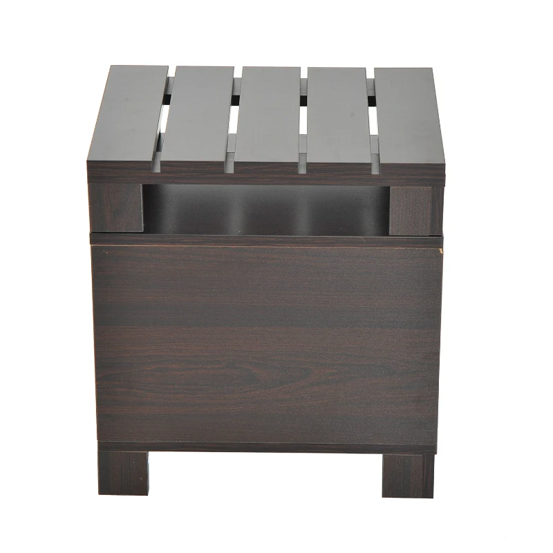 HOMCOM Tavolino d'Appoggio da Salotto Moderno Comodino Shabby in Legno MDF 43 x 34.5 x 47cm
