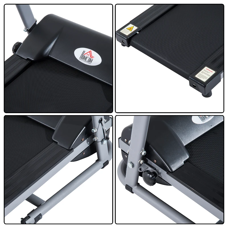 HomCom Tapis Roulant Elettrico con Schermo LED per Allenamento 500W Pieghevole