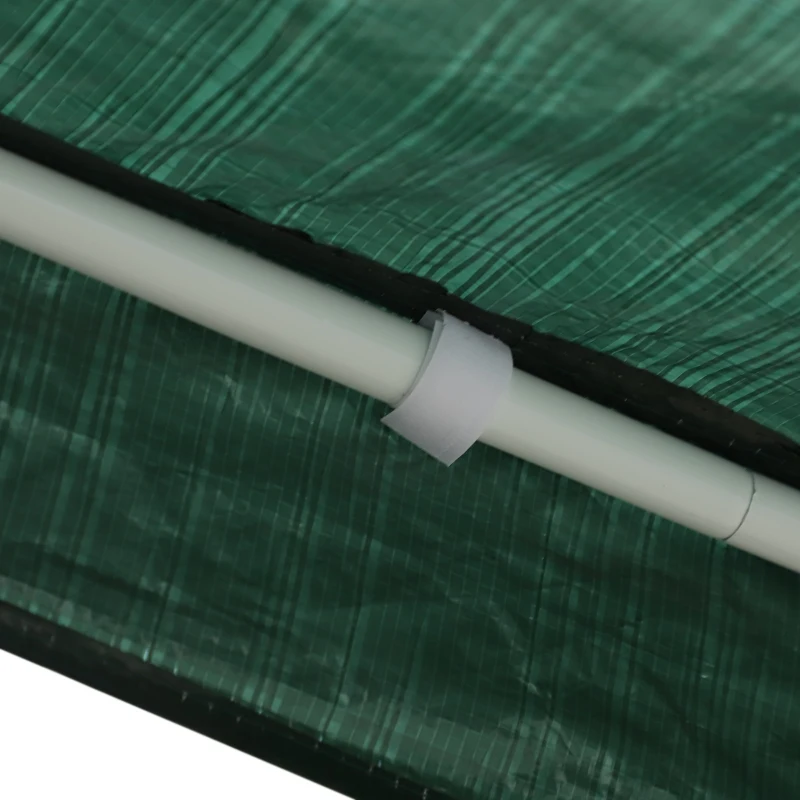 Outsunny Gazebo da Giardino con 4 Corde Tiranti 8 Picchetti da Terra Verde 3.3 x 2.4 x 2.1 m