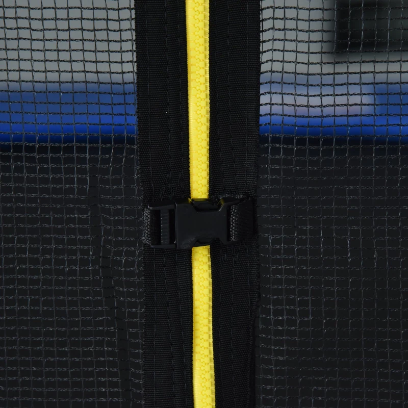 Homcom Trampolino Elastico con Rete Sicurezza e Pali Imbottiti per Adulti e Bambini Φ244 x 205 cm