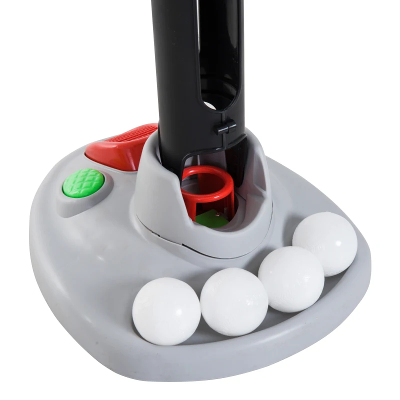 Homcom Gioco Baseball per Bambini con Mazza, Palle e Lanciatore Automatico