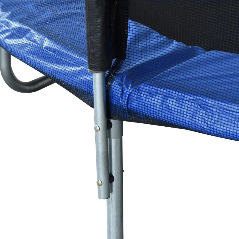 Homcom Trampolino Elastico con Rete Sicurezza e Pali Imbottiti per Adulti e Bambini Φ244 x 205 cm