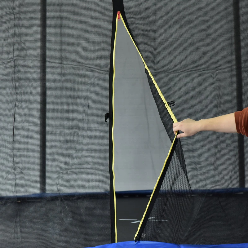 Homcom Trampolino Elastico con Rete di Sicurezza e Pali Imbottiti per Adulti e Bambini Φ366 x 260 cm