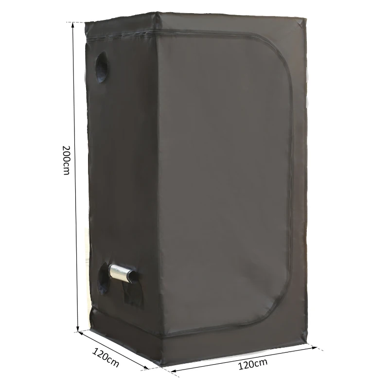 Outsunny GrowBox GrowRoom Tenda per Coltivazione Piante in Oxford 120×120×200cm