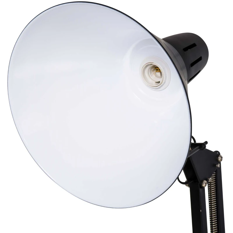 HOMCOM Lampada da Terra con Paralume e Altezza Regolabile, Interruttore a Pedale, in Metallo, Nero, 63x31.5x91-182cm