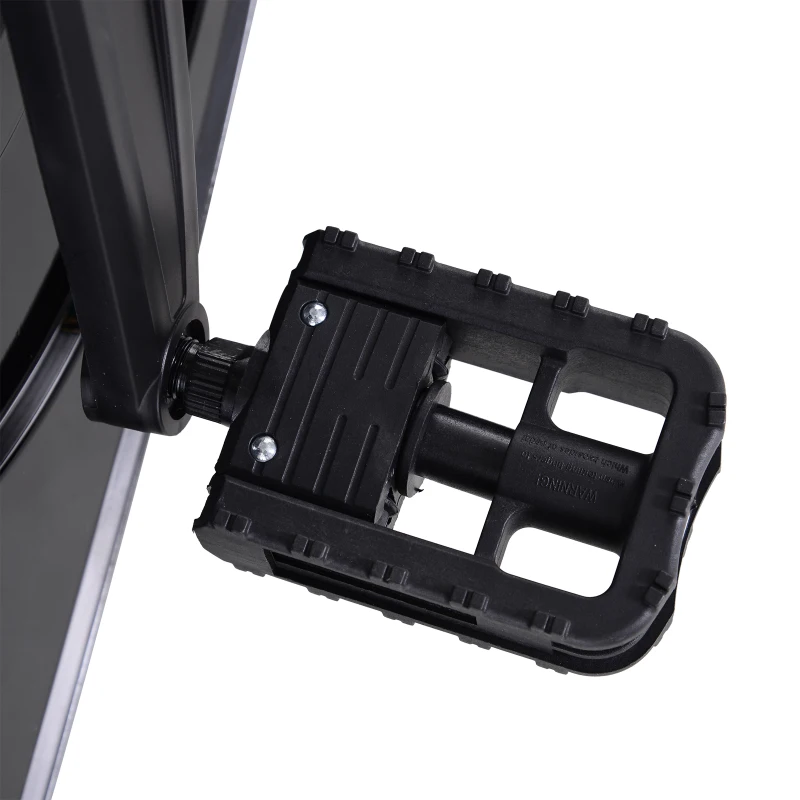 HOMCOM Cyclette con Tavolo da Lavoro Scrivania con Altezza Regolabile per il Tuo PC o Tablet, Pedali a Scomparsa