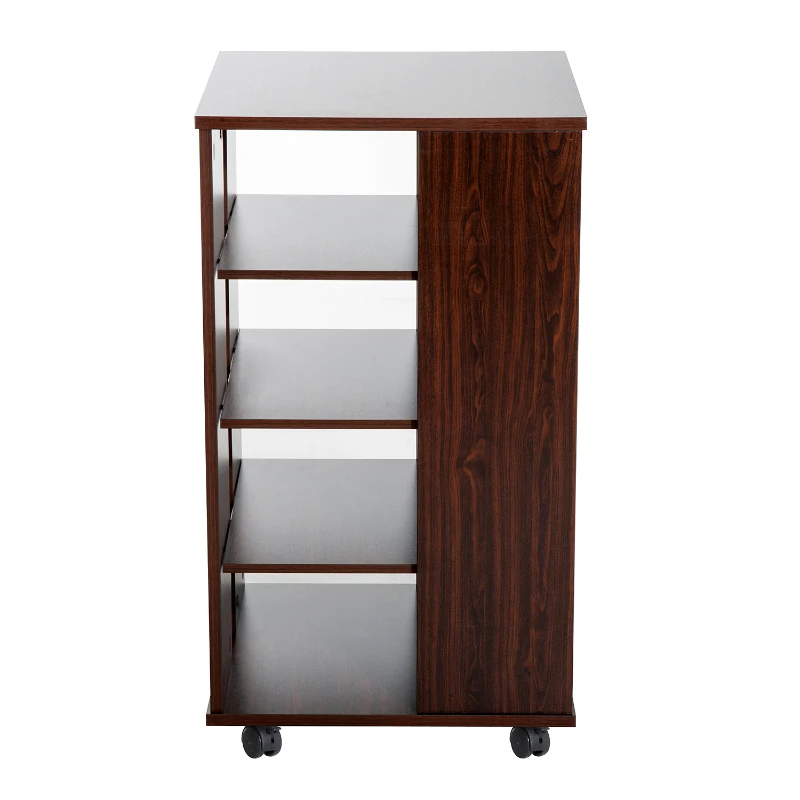 HOMCOM Mobiletto Multiuso Salvaspazio con Rotelle a 4 Ripiani 50 x 47.5 x 84cm