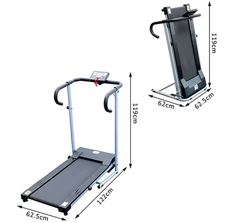 HomCom Tapis Roulant Elettrico con Schermo LED per Allenamento 500W Pieghevole