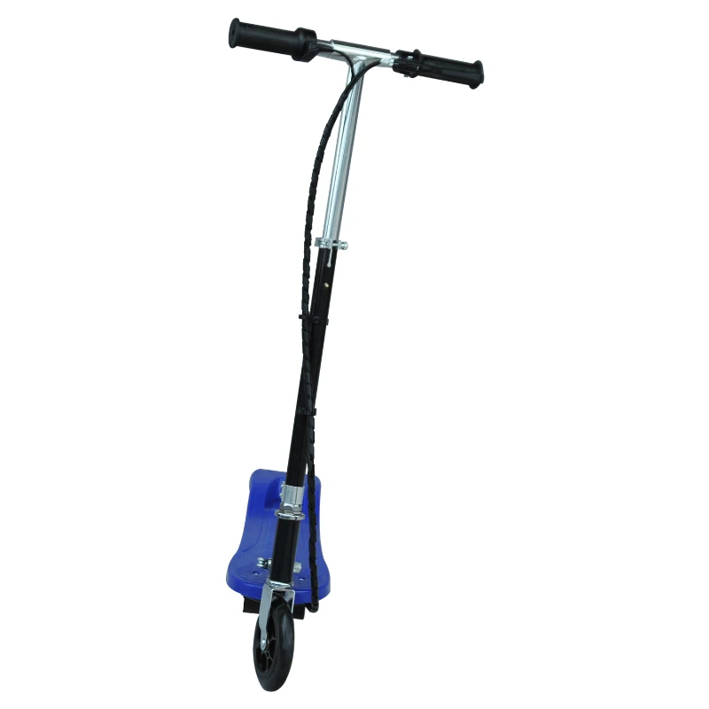 HOMCOM Monopattino Scooter Elettrico per Bambini Pieghevole 120W, Velocità Massima 12km/h, 81.5 x 37 x 96cm, Blu