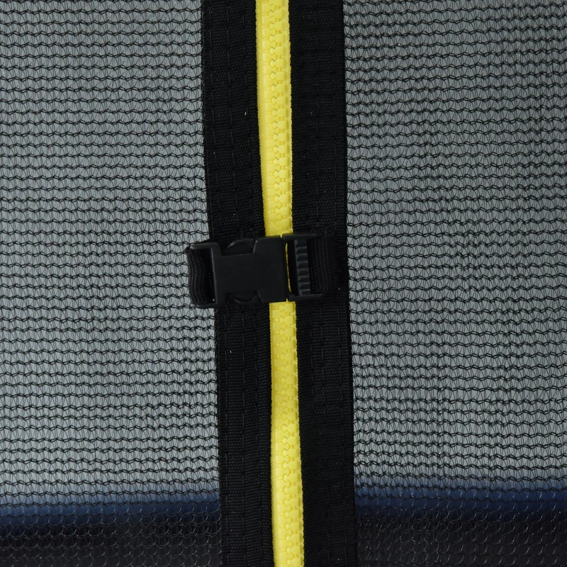 Homcom Trampolino Elastico con Rete di Sicurezza e Pali Imbottiti per Adulti e Bambini Φ366 x 260 cm