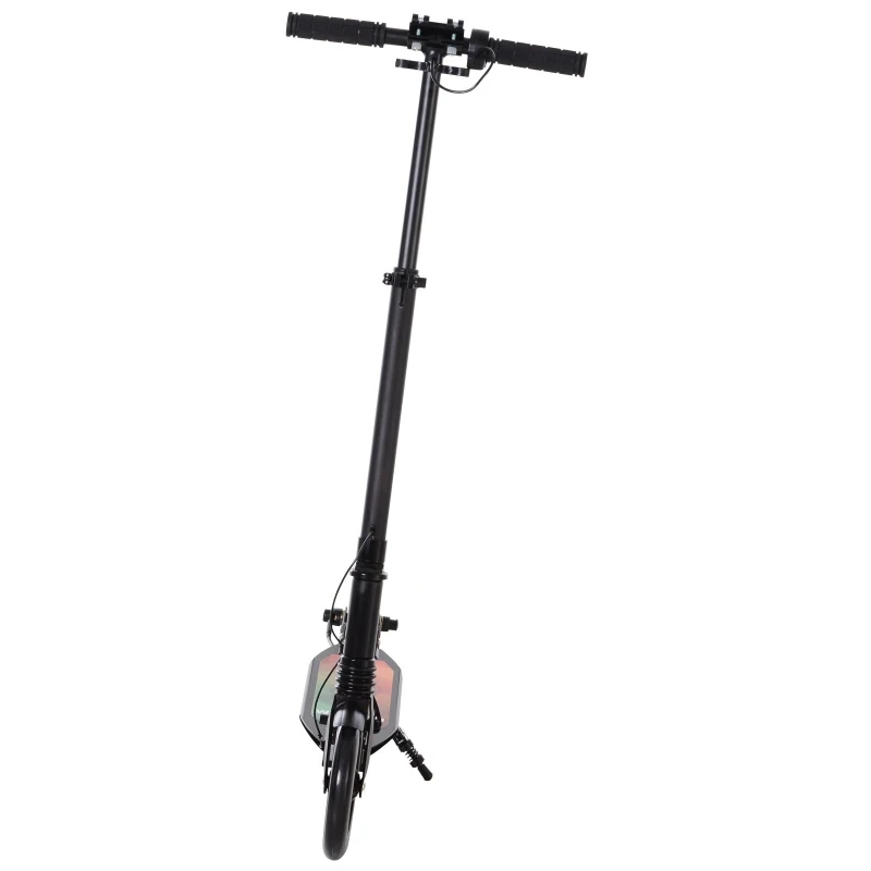 HOMCOM Monopattino Elettrico Pieghevole Nero, Velocità Massima 15 km/h, Autonomia 10 km