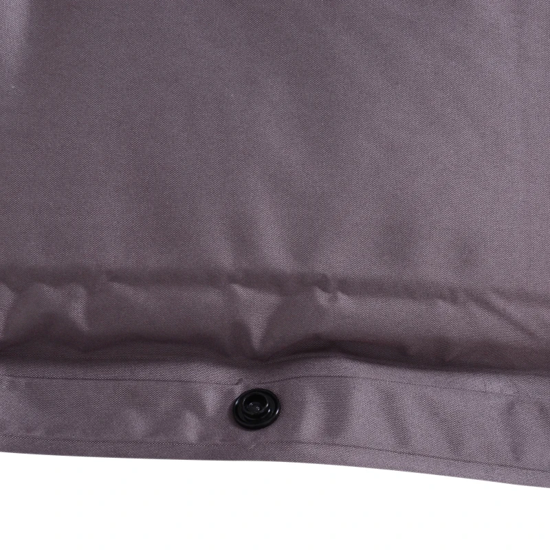 Outsunny Materassino Gonfiabile da Campeggio con Cuscino Ergonomico PVC 191x63x5cm Rosso, Grigio
