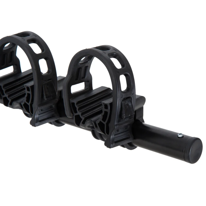 HOMCOM Portabici Posteriore per Auto Portata 3 Bici Pieghevole con 6 Corde Acciaio Portata 40kg