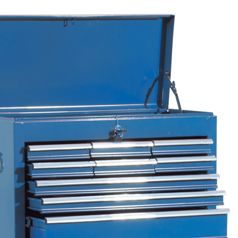 HOMCOM Carrello Portautensili da Officina Professionale Porta Attrezzi con Cassettiera 61.5 x 33 x 113cm Blu