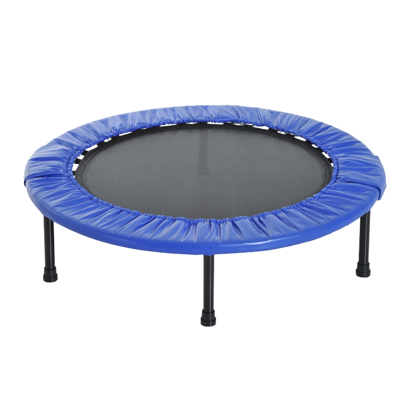 HOMCOM Trampolino Tappetino Elastico Fitness Pieghevole Φ96.5x22.5cm