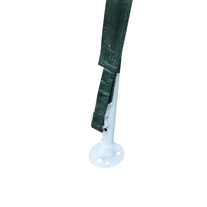 Outsunny Gazebo da Giardino con 4 Corde Tiranti 8 Picchetti da Terra Verde 3.3 x 2.4 x 2.1 m