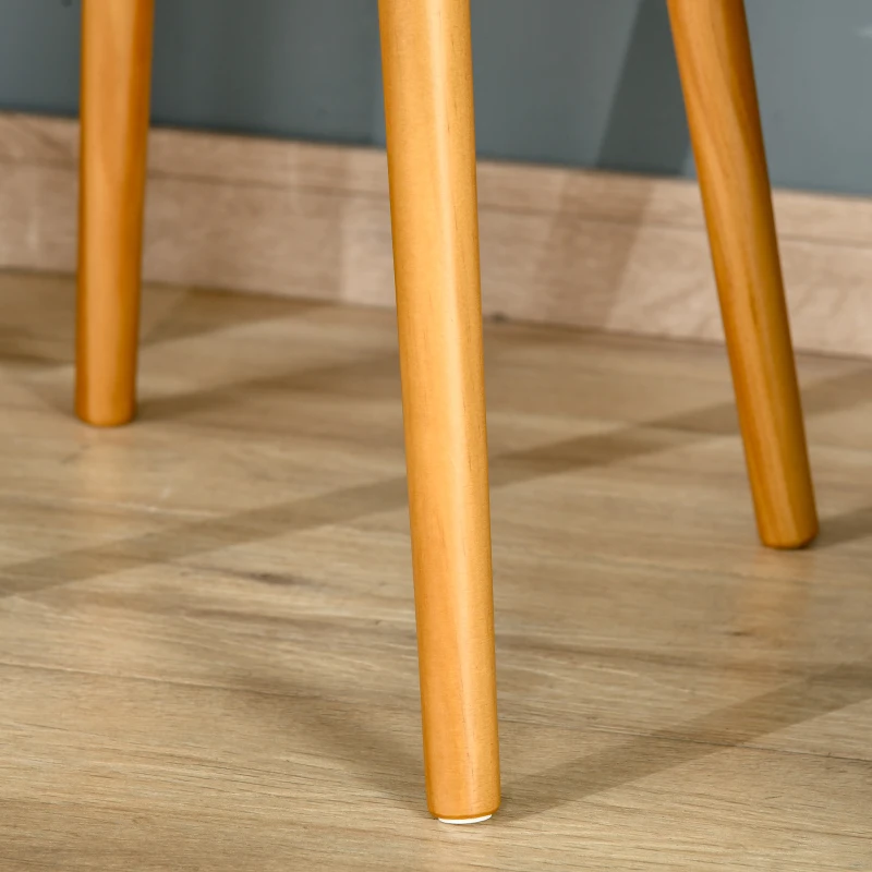 HOMCOM Perchero de Pie con Mesita Auxiliar Redonda y 5 Ganchos con Altura Regulable para Abrigos Sombreros Bolsos 40x40x179 cm Madera Natural y Negro