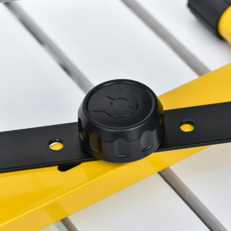 HOMCOM Foco de Trabajo LED 50W Luz de Trabajo Portátil 360° Giratorio Impermeable IP65 Iluminación 5000-6000 Lúmenes 5000K Blanco Frío para Taller Garaje Camping 27x19x32 cm